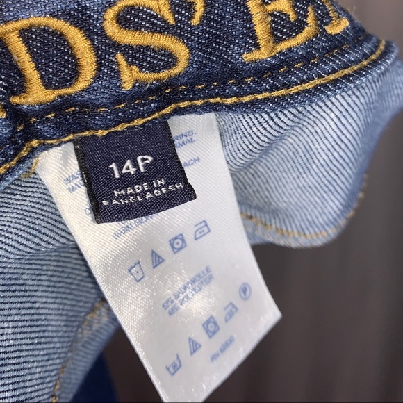 4/$24 Lands’ End‎ Stretchy Blue Denim Jeans - Picture 4 of 6
